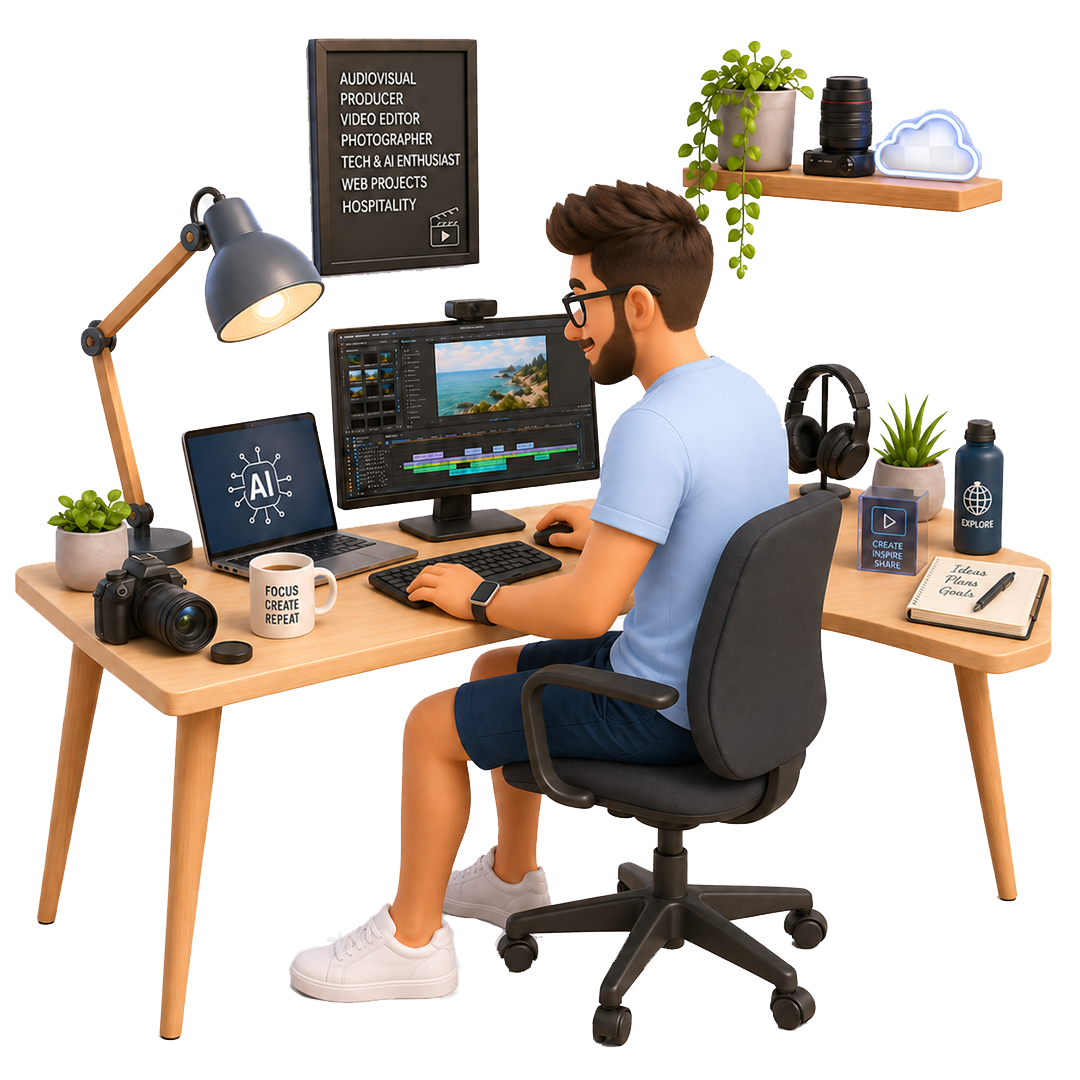 Alejandro trabajando